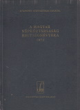 A Magyar Népköztársaság Helységnévtára 1973