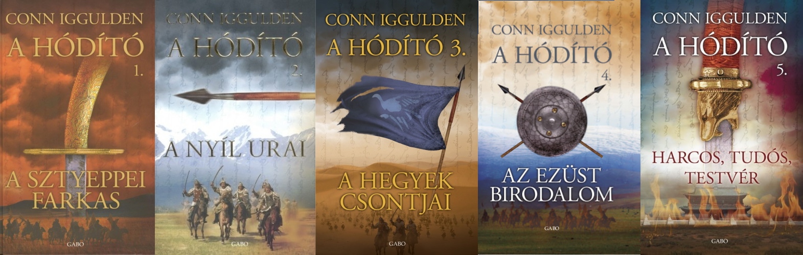 Conn Iggulden: A hódító című könyvsorozatának borítóképe